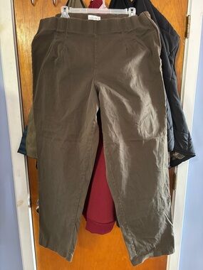 Fashion Bug Woman’s Olive Brown Stretch Chinos